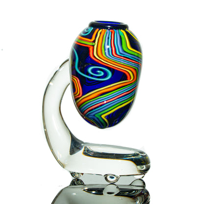 Charisma Glass - Colbalt Horned Rig & Quartz Stand