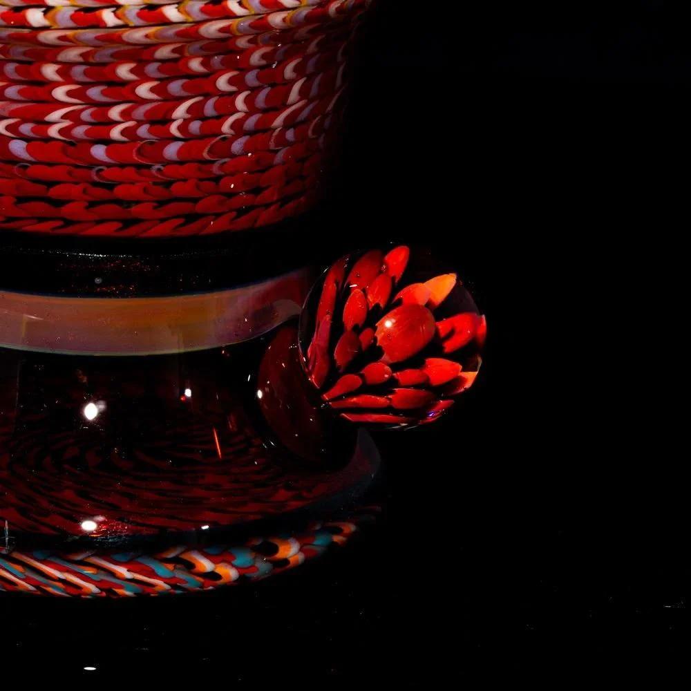 Drinking Vessels: Conversion Glass - Pomegranate Coil Cup