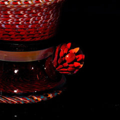 Drinking Vessels: Conversion Glass - Pomegranate Coil Cup