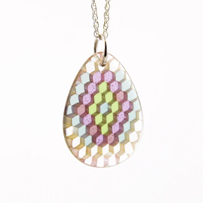 Ryan Teurfs - Arcane Tear Drop Honeyglass Necklace