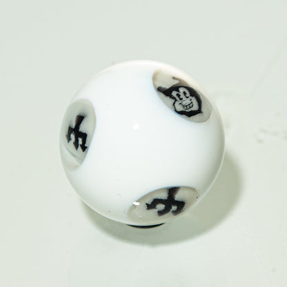 Henry Hollingsworth - Black & White Milli 17MM Marble