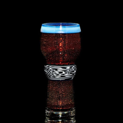 Holdin Golden - Black & White Linework Dichro Pint Glass