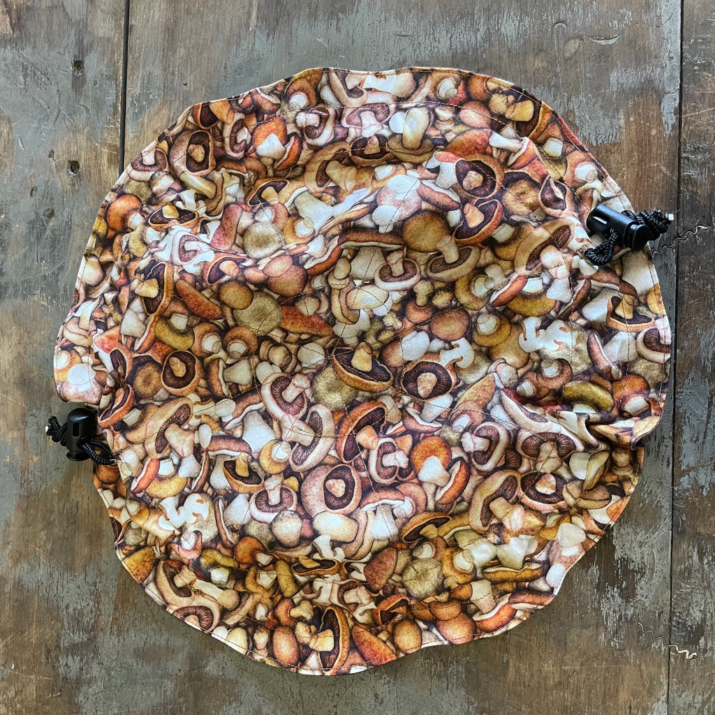 Bubble Pouches - Brown Mushroom Patch & Brick Marble Pouch