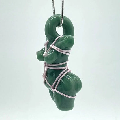 Glass By Ariel - Mint Torso Pendant