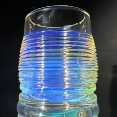 Drinking Vessels: Juju x STR8 Glass - Amber Purple Dotstack Pint Glass