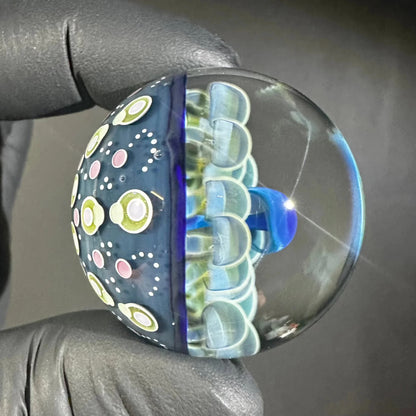 Jays Mibs - Blue Mushroom 39MM Marble