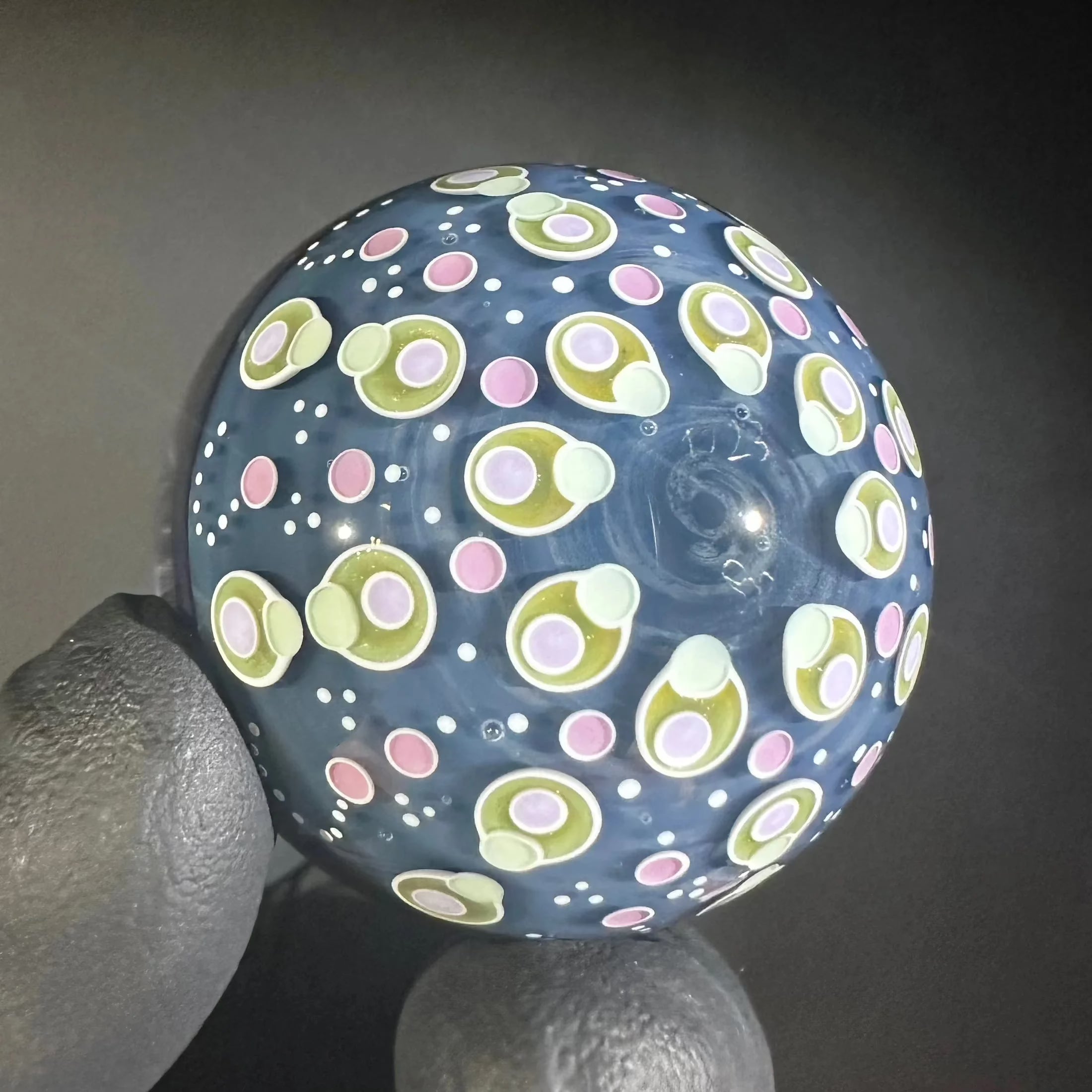 Jays Mibs - Blue Mushroom 39MM Marble