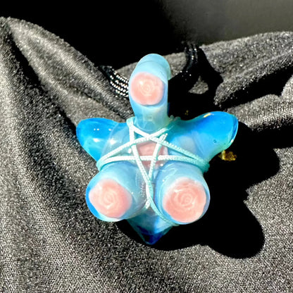 "Summer Baecation" - Kushy x Glass By Ariel - Floral Bust Pendant