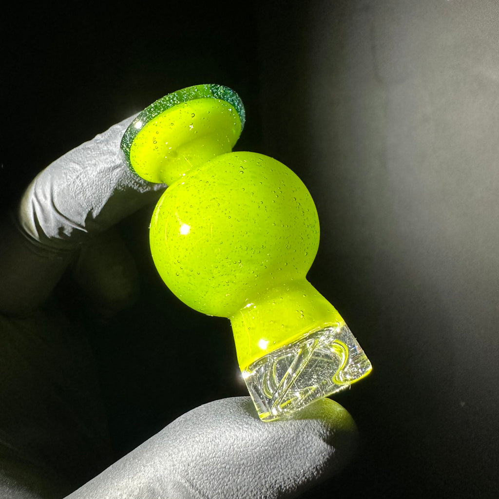 KJ Custom - Chartreuse Spinner Bubble Cap