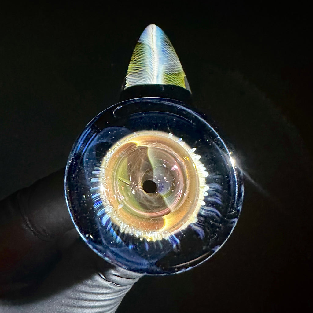 Amarica - 14mm Crush Opal Fume Horn Slide