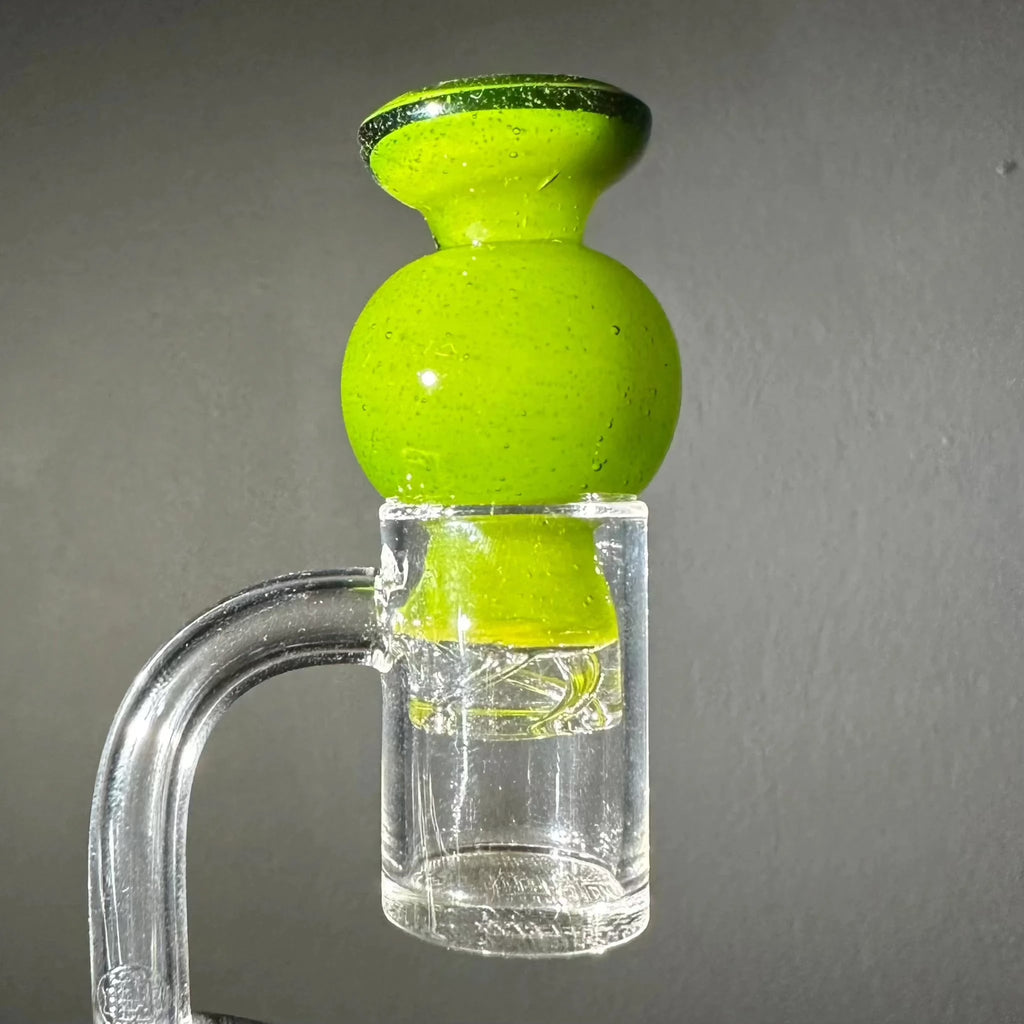 KJ Custom - Chartreuse Spinner Bubble Cap