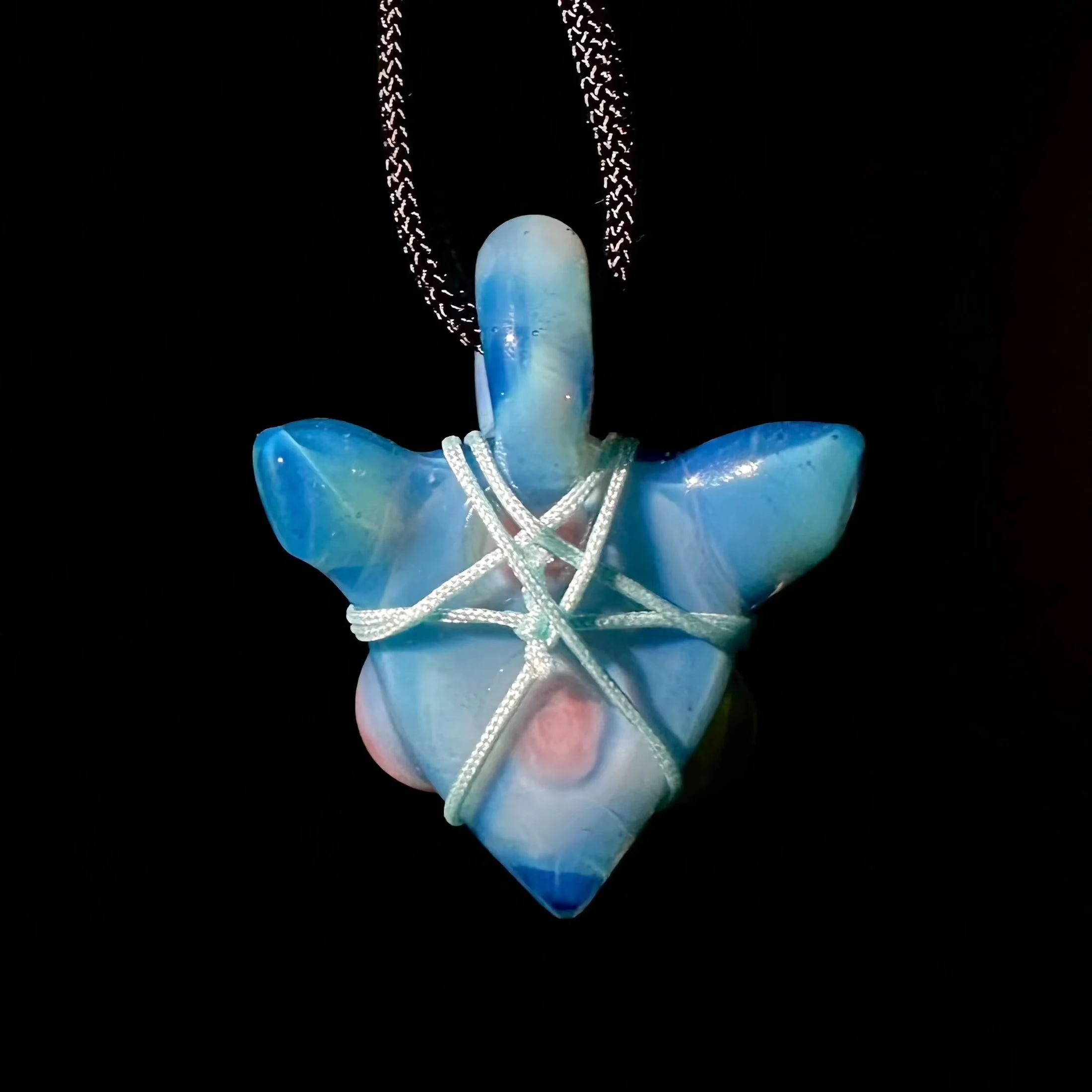 "Summer Baecation" - Kushy x Glass By Ariel - Floral Bust Pendant