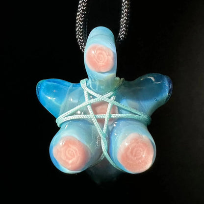 "Summer Baecation" - Kushy x Glass By Ariel - Floral Bust Pendant