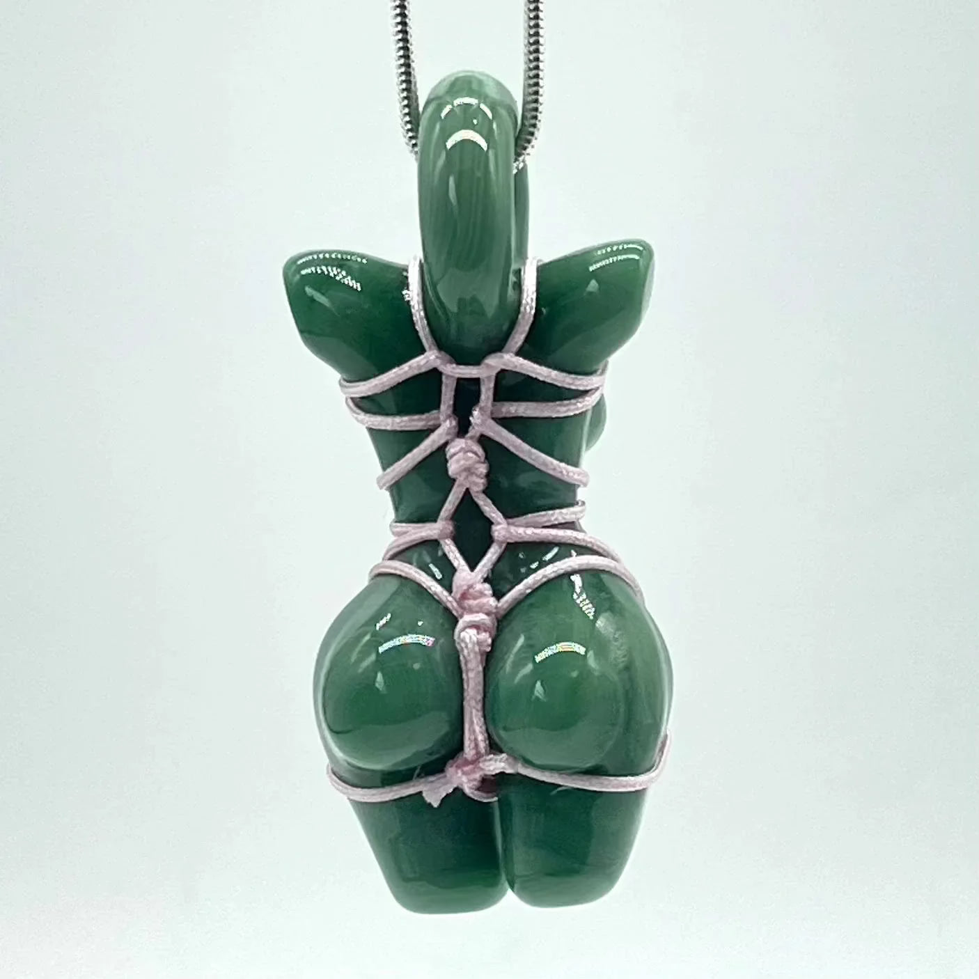 Glass By Ariel - Mint Torso Pendant