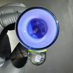 Amarica - Diapositiva de 4 orificios con ópalo lila aplastado de 14 mm