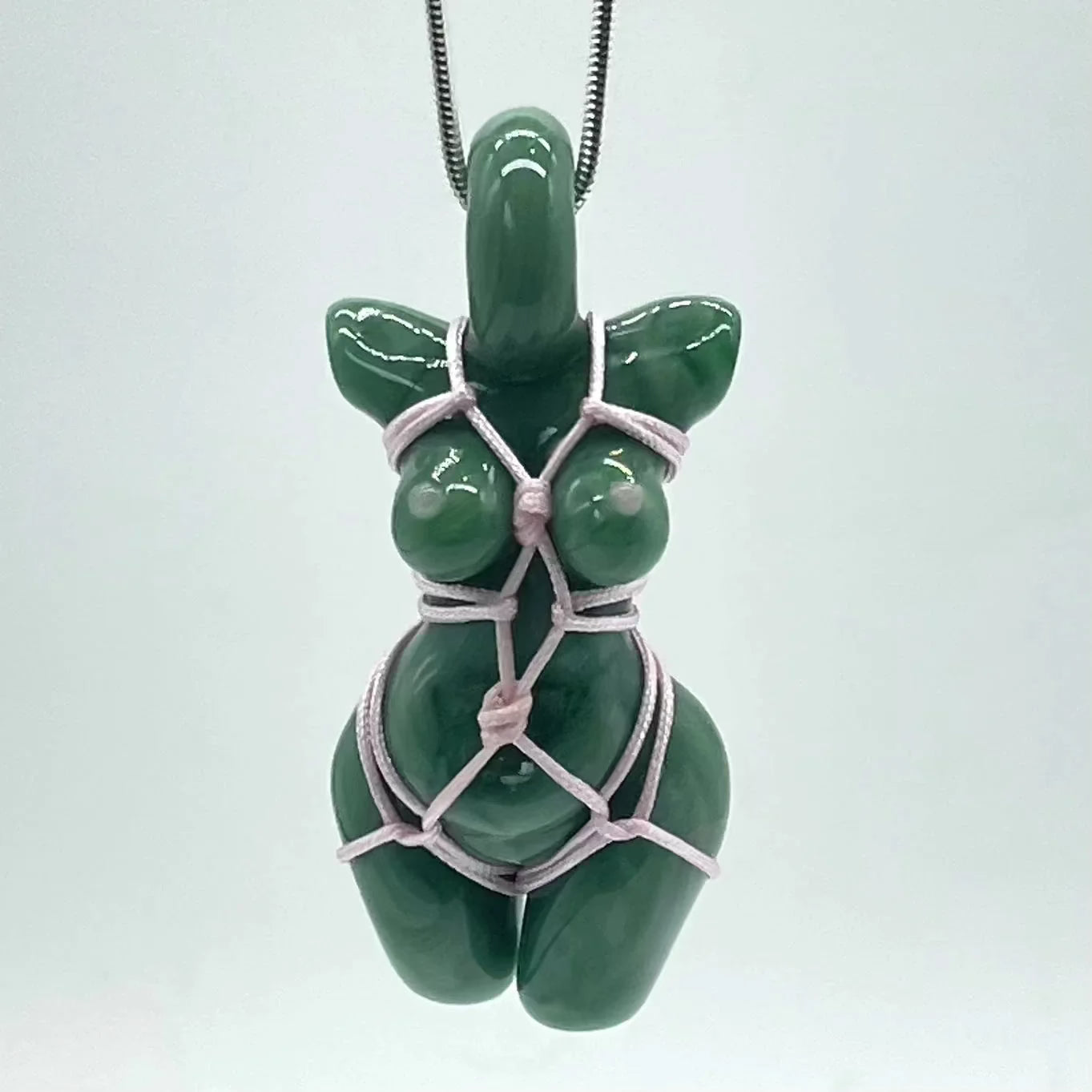 Glass By Ariel - Mint Torso Pendant
