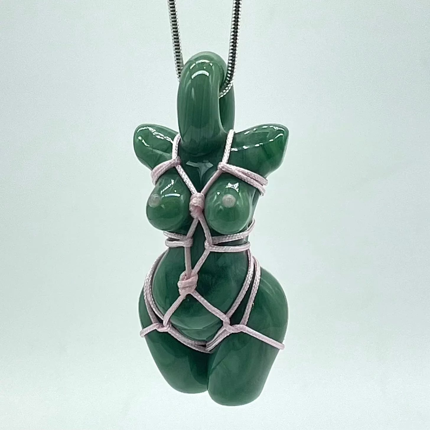 Glass By Ariel - Mint Torso Pendant