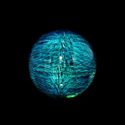 Jake Lee Glass - Blue Dream Latticino 27MM Marble