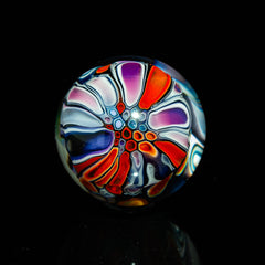 Ponder The Orb: Middleton Glassworks - Purple & Red Marble