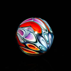 Ponder The Orb: Middleton Glassworks - Purple & Red Marble