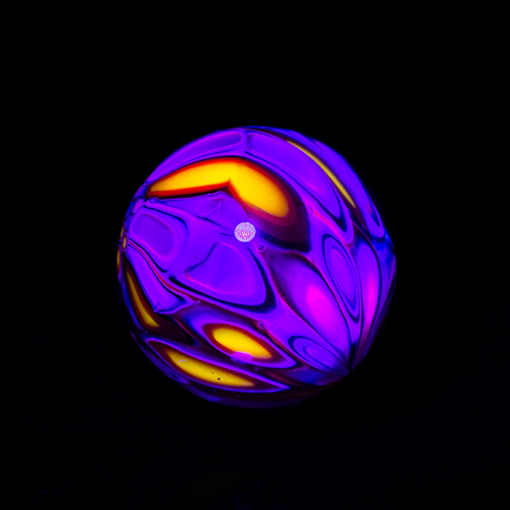 Ponder The Orb: Middleton Glassworks - Purple & Red Marble