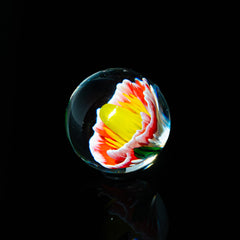 Ponder The Orb: Moyse Glass - Fantasy Poppy Opal Flower