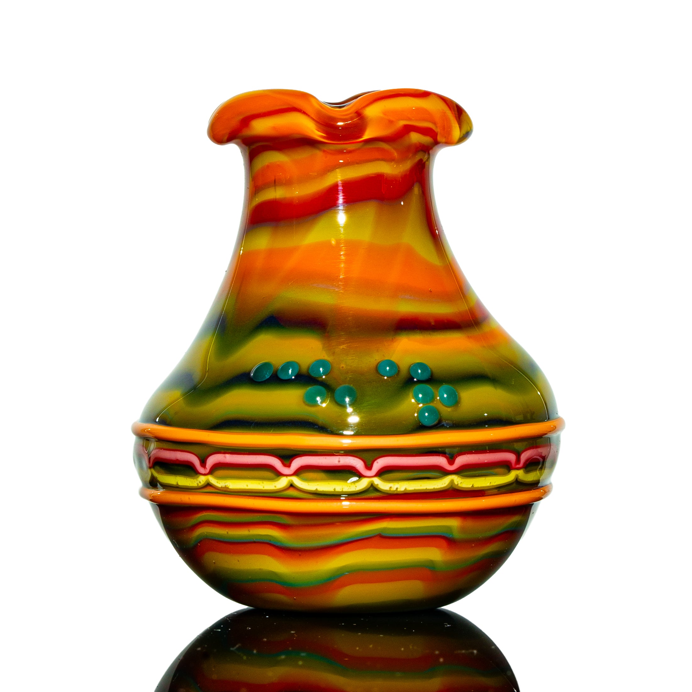 Charisma Glass x Amorphous Symphony - Fordite Vase & Top Marble