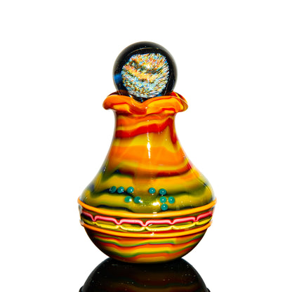 Charisma Glass x Amorphous Symphony - Fordite Vase & Top Marble