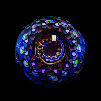 Paul Katherman - Pastel Opal Eater 66MM Marble & Matching Stand