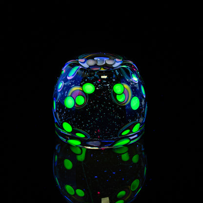 Paul Katherman - Pastel Opal Eater 66MM Marble & Matching Stand