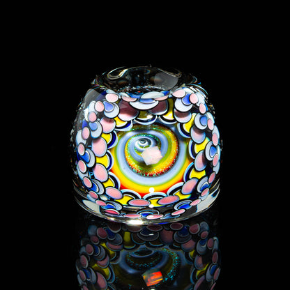Paul Katherman - Pastel Opal Eater 66MM Marble & Matching Stand