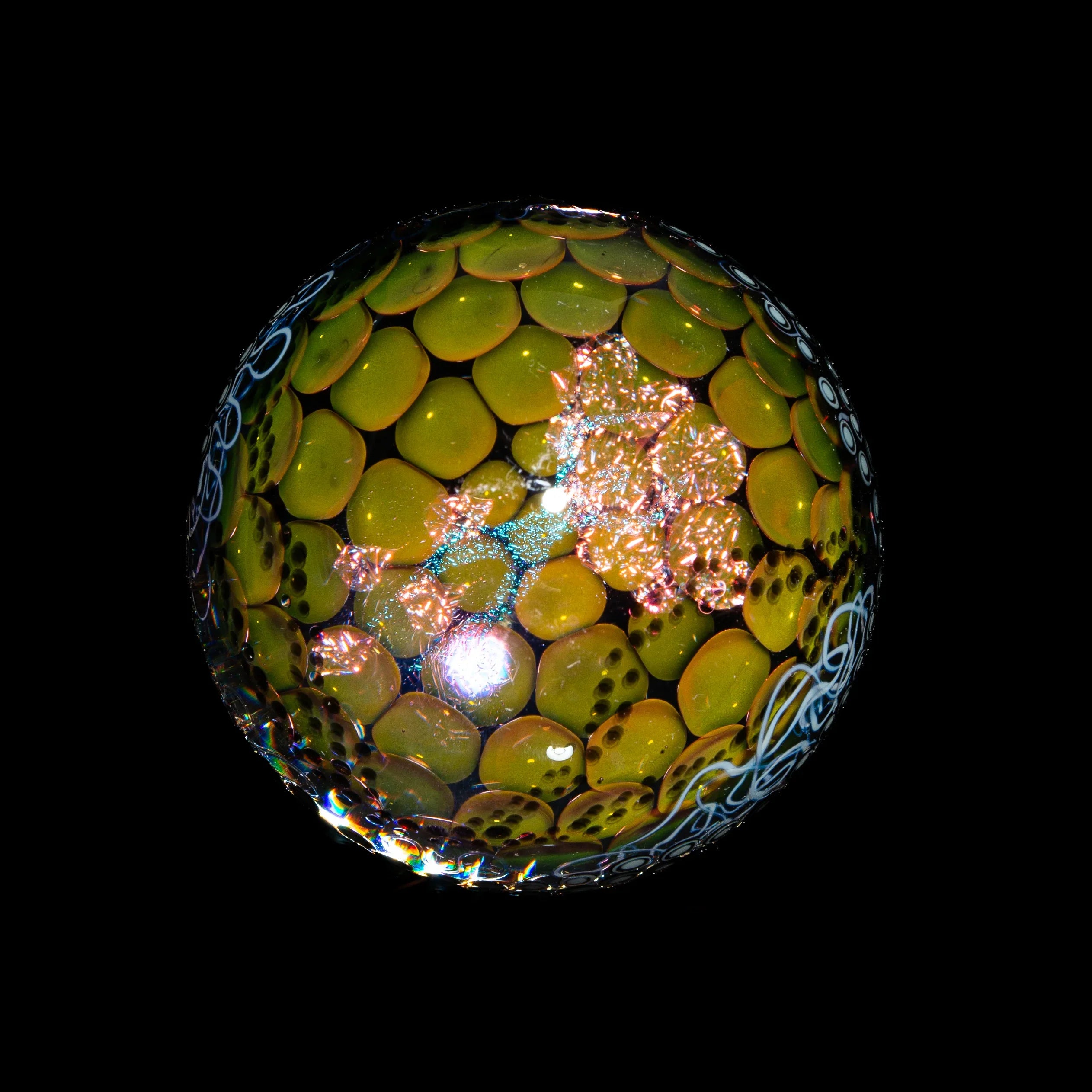 Peter Boyle - Fumed Dichro Dot 37MM Marble