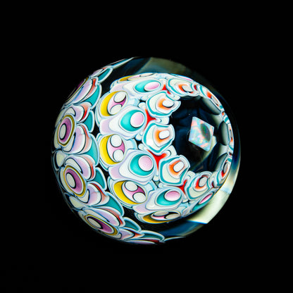 Pooley Glass - #97 Three Layer Dotstack 41MM Marble