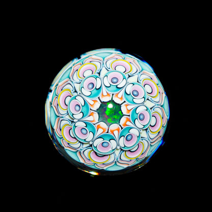 Pooley Glass - #97 Three Layer Dotstack 41MM Marble