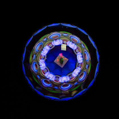 Pooley Glass - #97 Three Layer Dotstack 41MM Marble