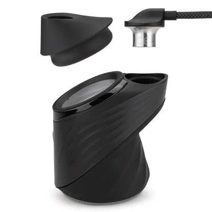 Puffco Pro Link vaporizer accessory in black with detachable mouthpiece and cable adapter