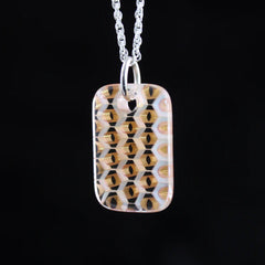 Ryan Teurfs - Silhouette Rectangular Honeyglass Necklace