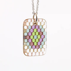 Ryan Teurfs - Arcane Rectangular Honeyglass Necklace