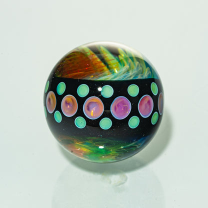 Sarah Marblesbee - Galaxy Belly Band Twisted Rainbow Implosion 40MM Marble