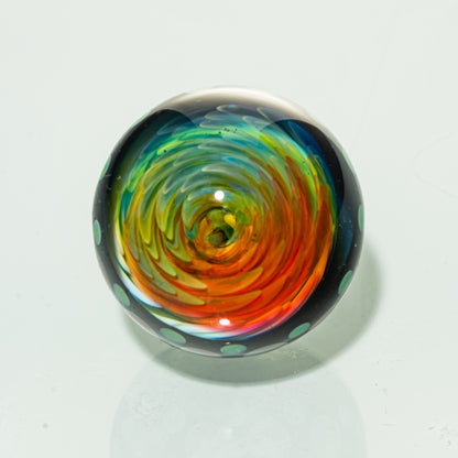 Sarah Marblesbee - Galaxy Belly Band Twisted Rainbow Implosion 40MM Marble