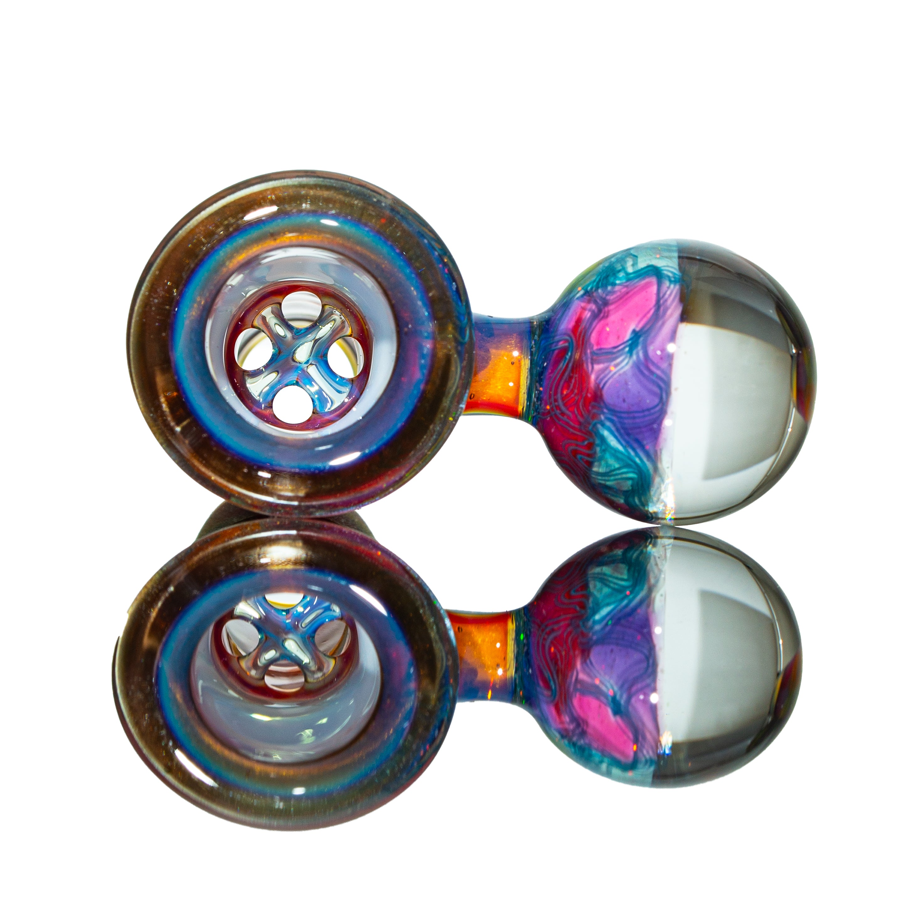 Simple Lemon Farmer x Scott Moan - Pink Multi Scribble Fully Worked 18mm Slide