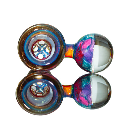 Simple Lemon Farmer x Scott Moan - Pink Multi Scribble Fully Worked 18mm Slide