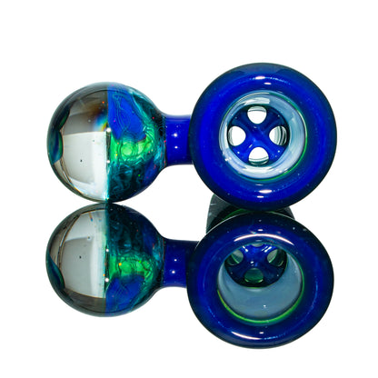 Simple Lemon Farmer x Scott Moan - Blue & Green Scribble Fully Worked 18mm Slide