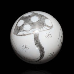 Ponder The Orb: Spiral King Glass  Shroomality Marble