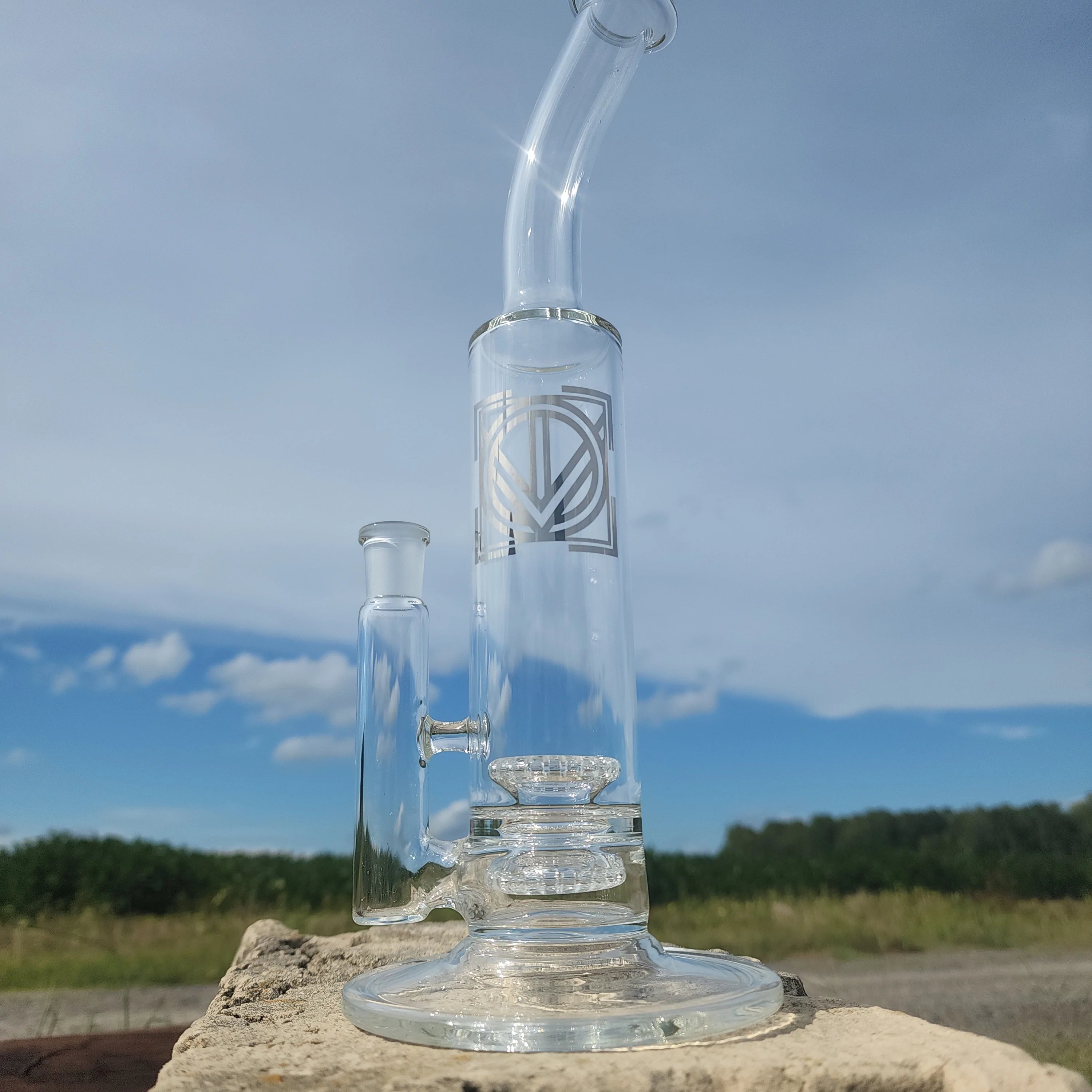 Licit Glass - Bent Neck Reflected Circ