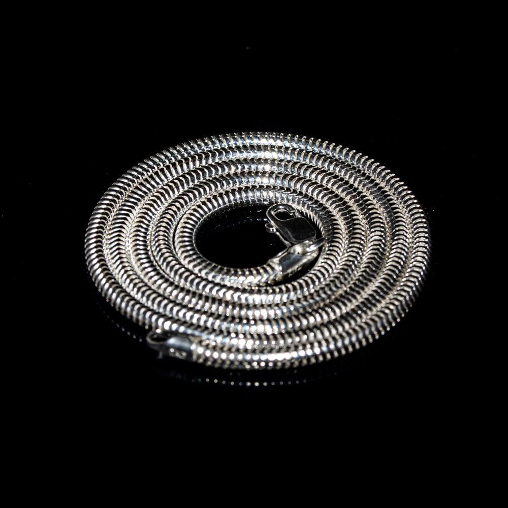 Snake Chain - Sterling Silver 24" 3mm
