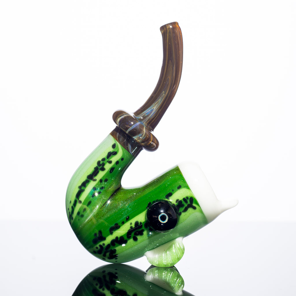 603 Glass - Large Mouth Bass Wooden Tip Sherlock