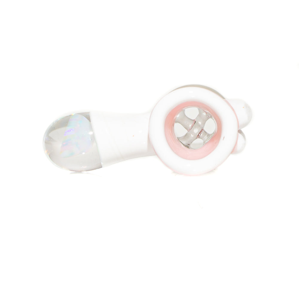 Anom Glass - Pink & White 14MM Opal Slide