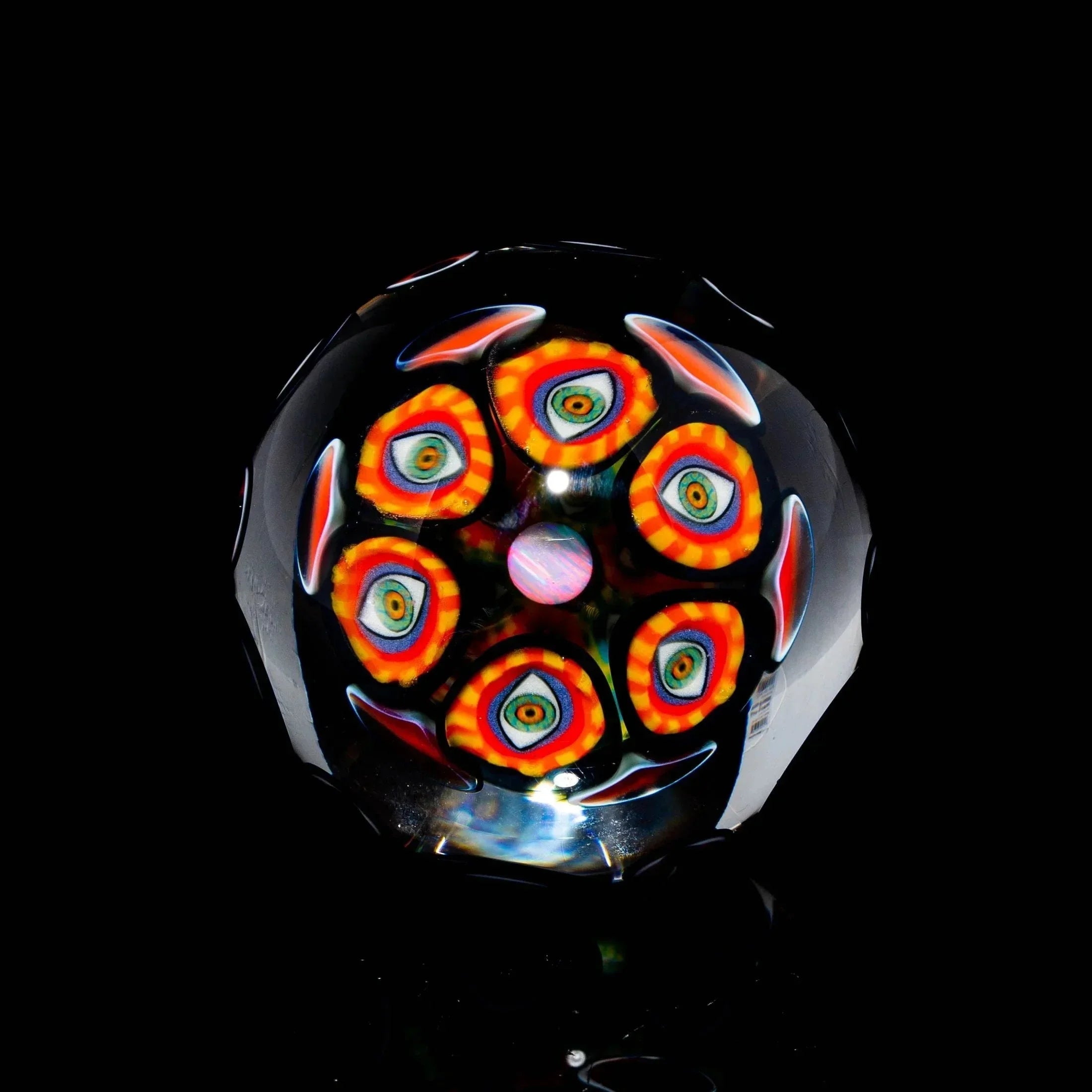 Banjo 02' Series - Banjo x Lil Bear - Red & Orange Vision Dotstack Opal Marble