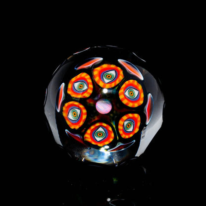 Banjo 02' Series - Banjo x Lil Bear - Red & Orange Vision Dotstack Opal Marble